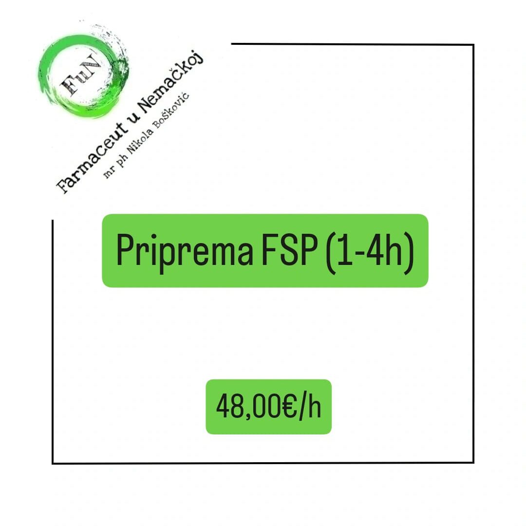 Farmaceut u Nemackoj Ponuda FSP kursa